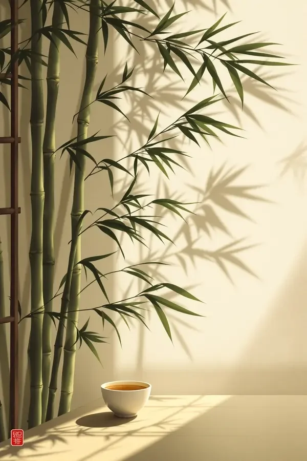 竹影摇窗