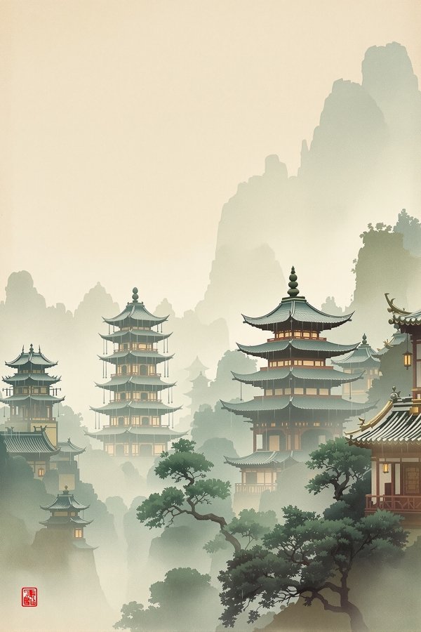 烟雨楼台